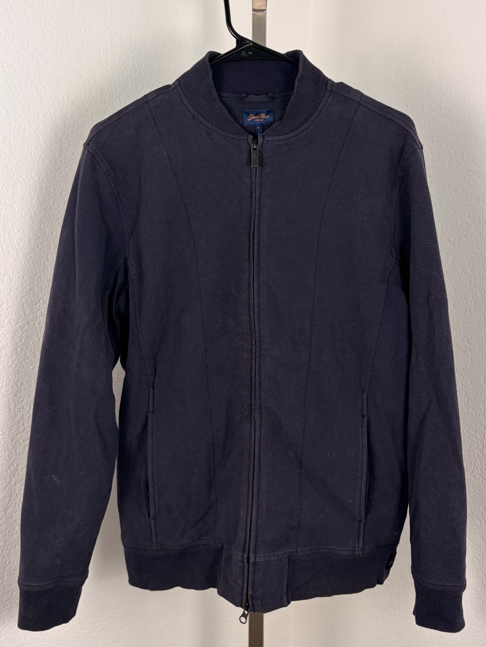 Good Man Brand Navy Blue Bomber Jacket